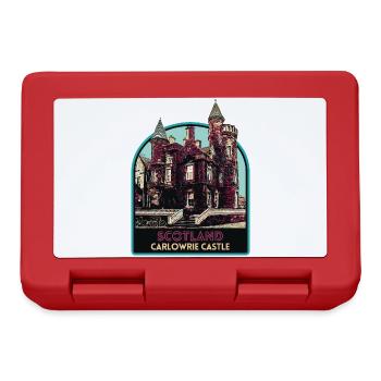 Illustration Carlowrie Castle, Schottland - Brotdose - Rot - Vorne