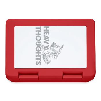 Skull Vinyl Pulse Graphic - Lunchbox - red - Front