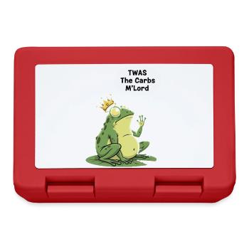 Regal Frog Carbohydrate King Design - Lunchbox - red - Front