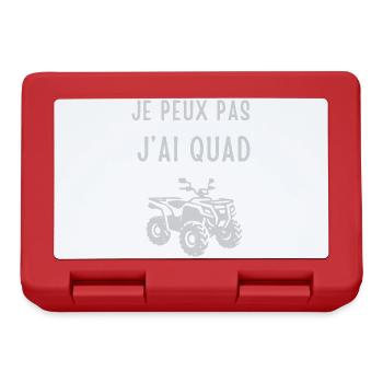 I can't I have a quad - Lunchbox - red - Front