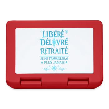 Released, Delivered, Retired - Lunchbox - red - Front