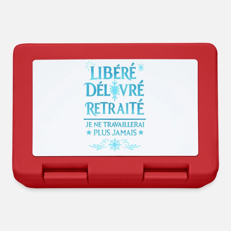 Released, Delivered, Retired - Lunchbox - red