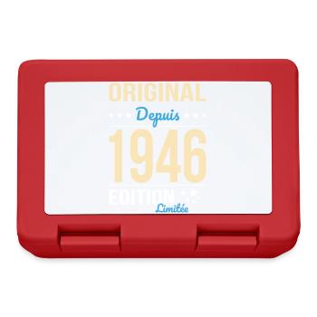 Original seit 1946 – 80-jähriges Jubiläum - Brotdose - Rot - Vorne