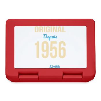 Original seit 1956 – 70-jähriges Jubiläum - Brotdose - Rot - Vorne