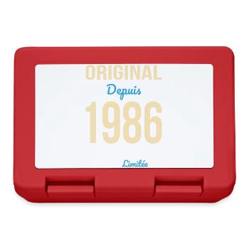 Original depuis 1986 – Anniversaire 40 ans - Boîte à goûter - rouge - Devant