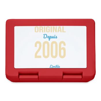 Original seit 2006 – 20-jähriges Jubiläum - Brotdose - Rot - Vorne