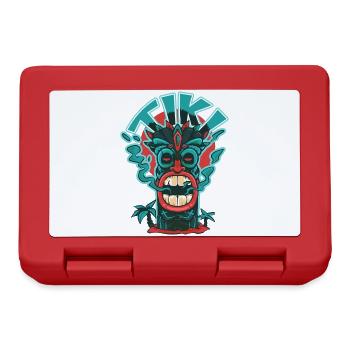 Rauchige Tiki-Maske. - Brotdose - Rot - Vorne