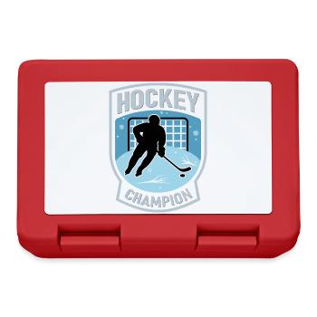 Hockey Champion  – Eishockey Fan - Lunchbox - red - Front