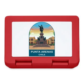 Punta Arenas Chile Magellan Monument Travel Art - Lunchbox - red - Front