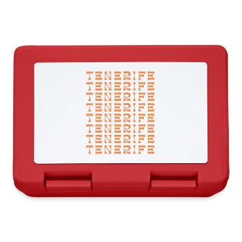 Tenerife Grid Pattern - Lunchbox - red - Front