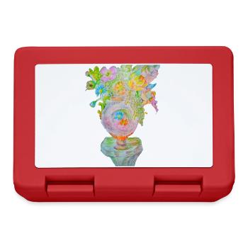 Flower vase - Lunchbox - red - Front