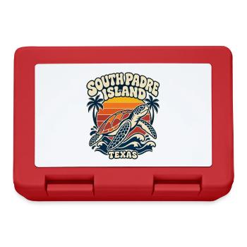 Texas South Padre Island Schildkröte Sunset - Brotdose - Rot - Vorne