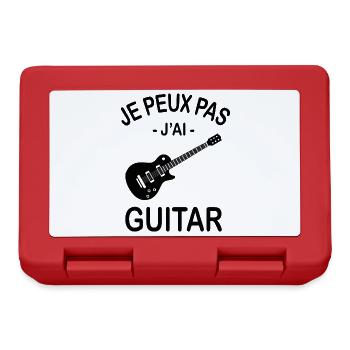 Je Peux Pas J'ai Guitare - Boîte à goûter - rouge - Devant