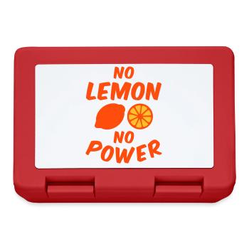 No lemon no power - Lunchbox - red - Front