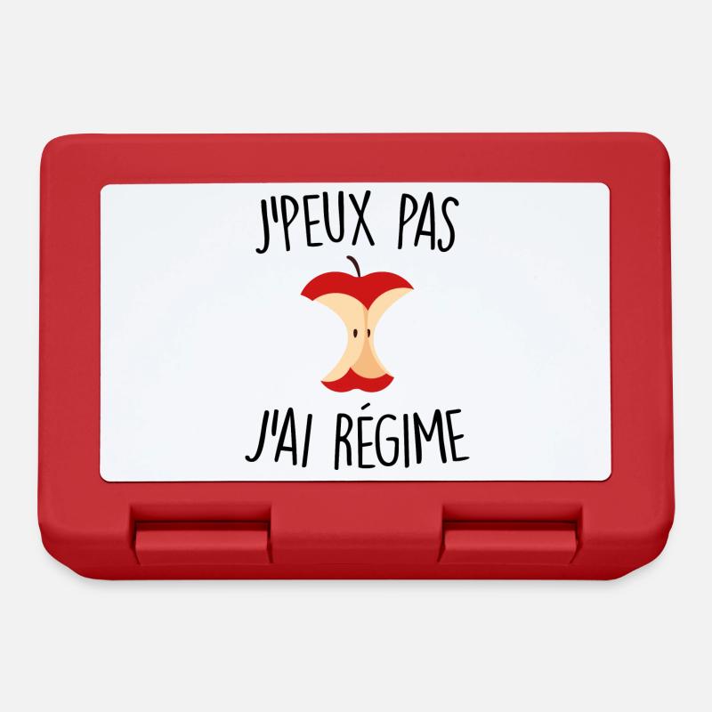 J'peux pas j'ai régime - Boîte à goûter - rouge
