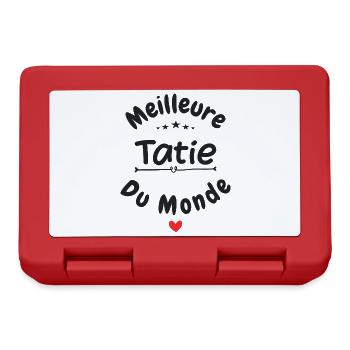 Meilleure tatie du monde - Boîte à goûter - rouge - Devant