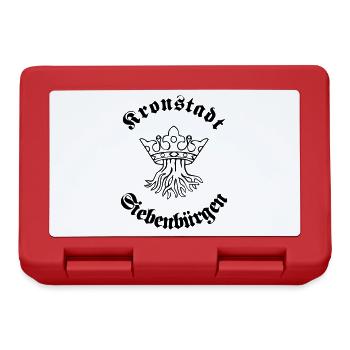 Kronstadt in Siebenbürgen - Wurzel mit Krone - Brotdose - Rot - Vorne