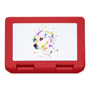 Cute Little Dog - Lunchbox - red - Front