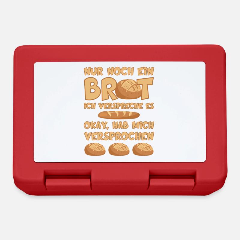 NUR NOCH EIN BROT BACKEN BÄCKER - Brotdose - Rot