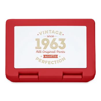 Millésime 1963 Toutes les pièces d’origine - Boîte à goûter - rouge - Devant