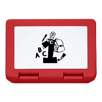1st class enrollment back to school - Lunchbox - red - Front