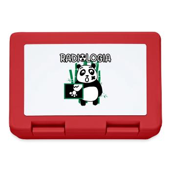 Radiology Panda - Lunchbox - red - Front