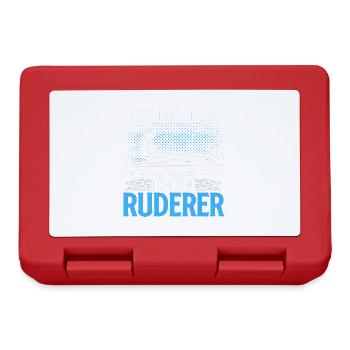 Lass Mich Durch Ich Bin Ruderer Lustiges Geschenk - Brotdose - Rot - Vorne