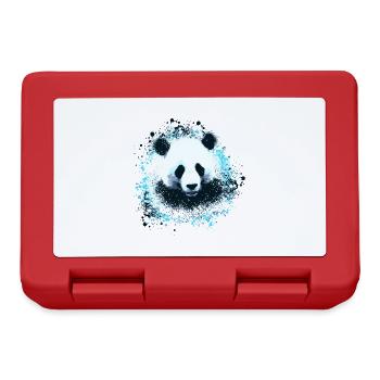 Panda,ours panda,ours, Graffiti, Peinture - Boîte à goûter - rouge - Devant