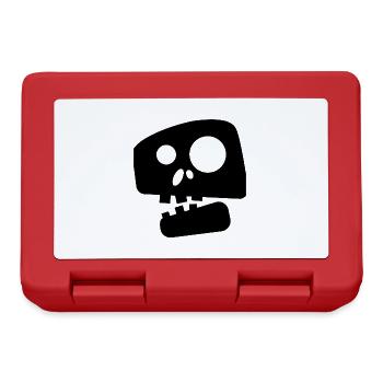 Drôle de tête de mort - Boîte à goûter - rouge - Devant