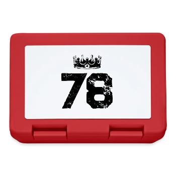 78 Number crown - Lunchbox - red - Front