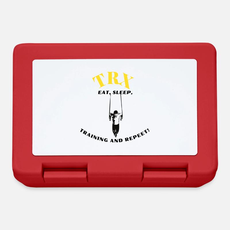 TRX EAT SLEEP Gift Idea Training - Lunchbox - red