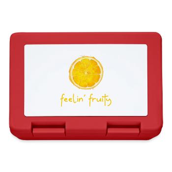 Feelin' Fruity. Frisches Obst Orange Summer Splash - Brotdose - Rot - Vorne