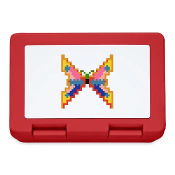 Butterfly - Pixelfly - Lunchbox - red - Front
