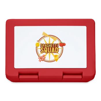 Spaghetti Squad Noodles Ironic Saying Pasta Chef - Lunchbox - red - Front