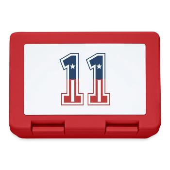 Number 11 USA - Lunchbox - red - Front