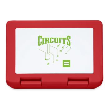 Distrait par les circuits Electrician Electric - Boîte à goûter - rouge - Devant
