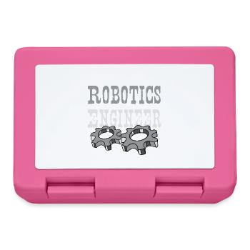 Robotics Engineer Funny Robot Mechanic - Lunchbox - pink - Front