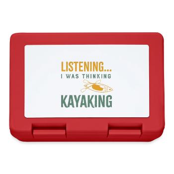 Réfléchissez à la pratique du kayak, du canoë, de - Boîte à goûter - rouge - Devant