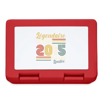 Légendaire Depuis 2015 - Boîte à goûter - rouge - Devant