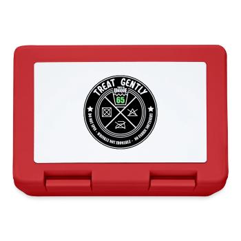 Traitement doux La pièce unique est de 65 | Les couleurs peuvent être changées - Boîte à goûter - rouge - Devant