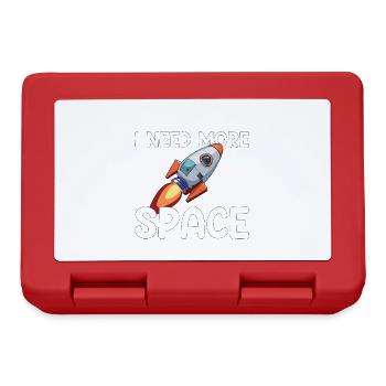 Cadeau de citation de l’univers spatial de fusée - Boîte à goûter - rouge - Devant