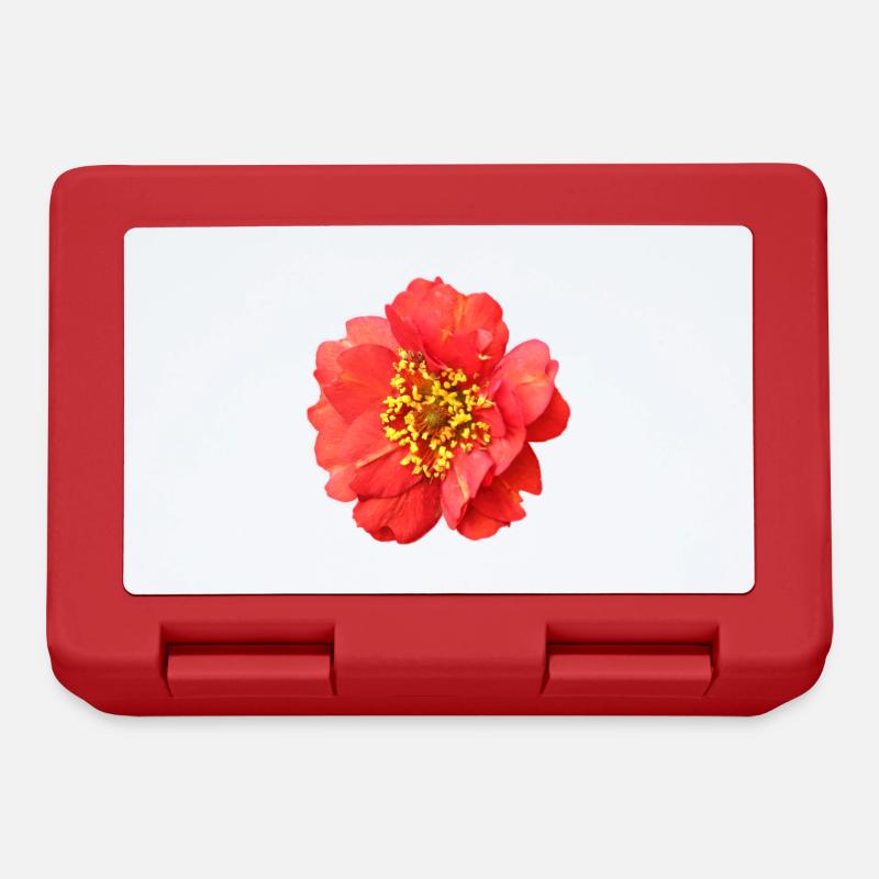 fleur rouge rose - Boîte à goûter - rouge