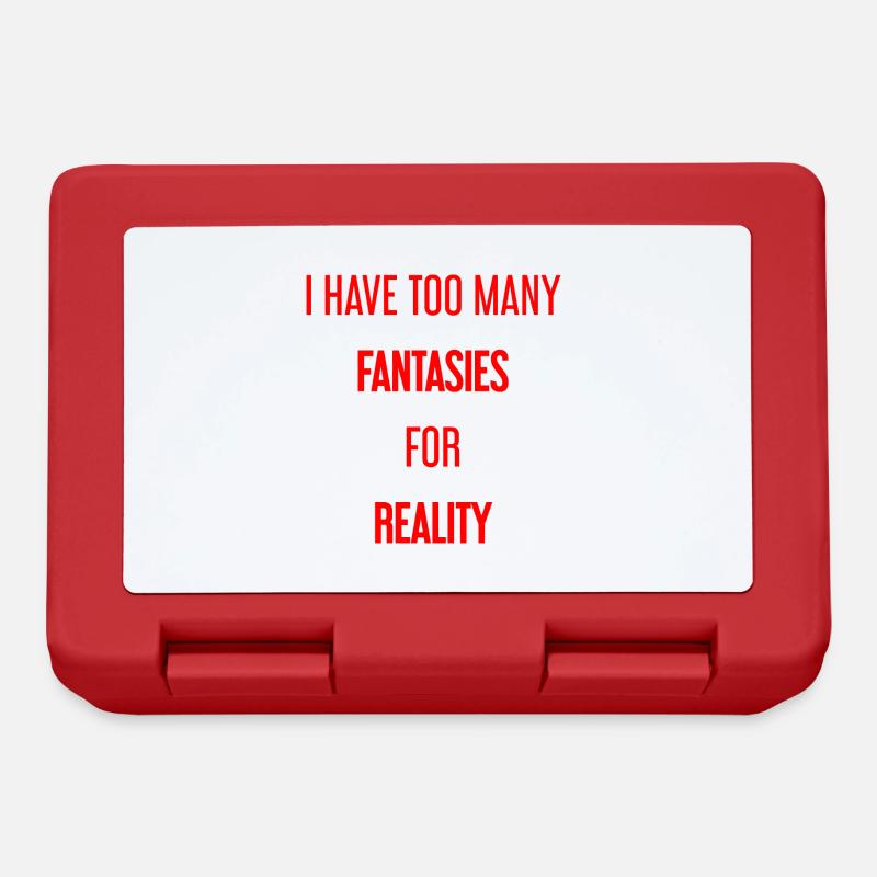 Fantasies for reality - This is where magic is created! - Lunchbox - red