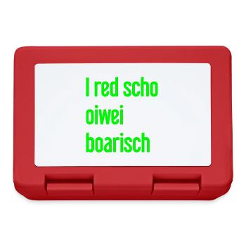 I red scho oiwei boarisch - Lunchbox - red - Front