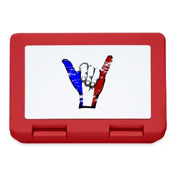 France Flag Surfing Symbol Used - Lunchbox - red - Front
