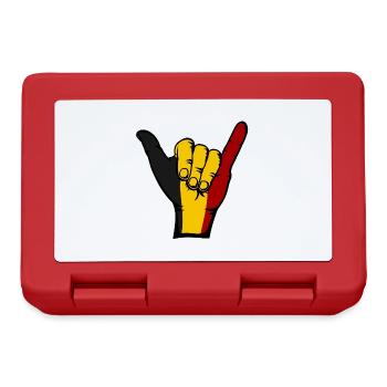Drapeau de la Belgique Symbole de surf - Boîte à goûter - rouge - Devant