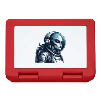 Alien Astronaut Space Exploration - Lunchbox - red - Front