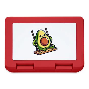 Avocat sur la balançoire - Boîte à goûter - rouge - Devant