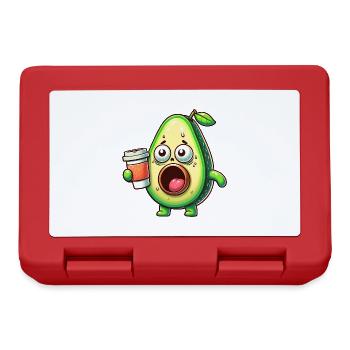 Avocado with Coffee Caffeine Shock - Lunchbox - red - Front