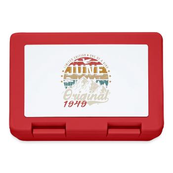 Juin 1949 Anniversaire Juin 1949 Cadeau Juin 1949 - Boîte à goûter - rouge - Devant